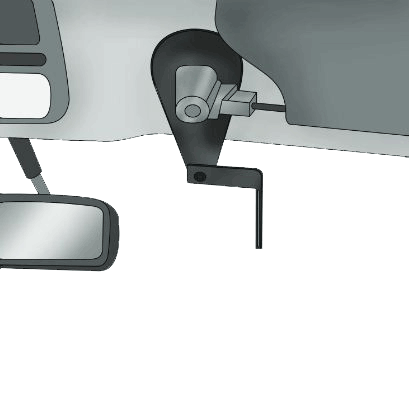 Visor Antenna Mount Bracket