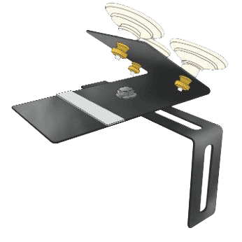 Display and Antenna Bracket Assembly